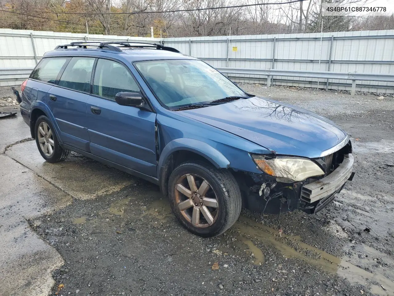 2008 Subaru Outback 2.5I VIN: 4S4BP61C887346778 Lot: 80779914