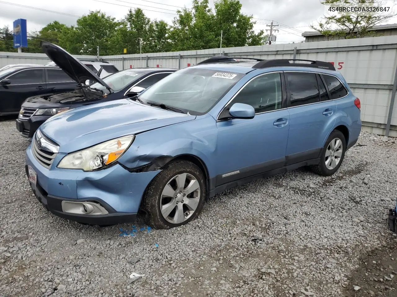 2010 Subaru Outback 2.5I Premium VIN: 4S4BRCEC0A3326847 Lot: 56934375