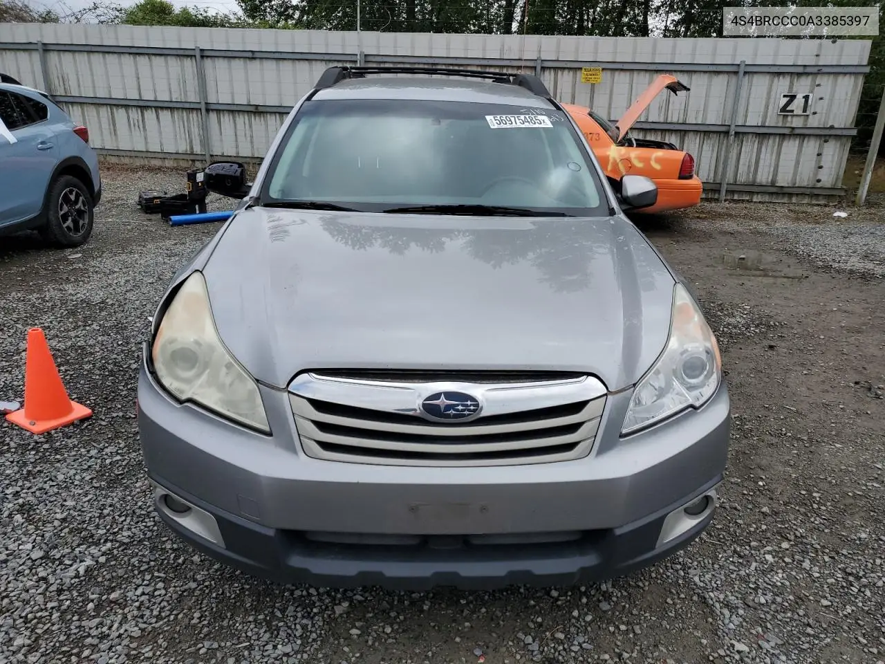 2010 Subaru Outback 2.5I Premium VIN: 4S4BRCCC0A3385397 Lot: 56975485