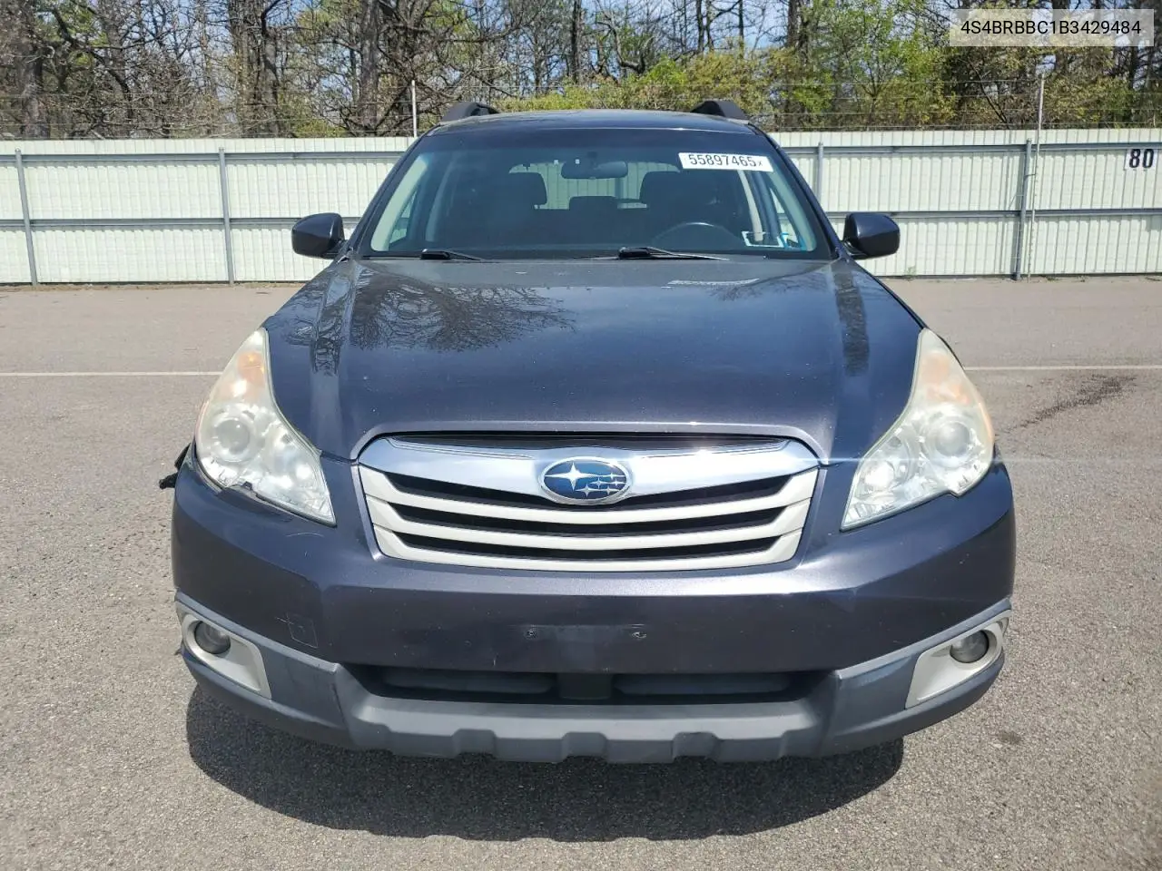 2011 Subaru Outback 2.5I Premium VIN: 4S4BRBBC1B3429484 Lot: 55897465