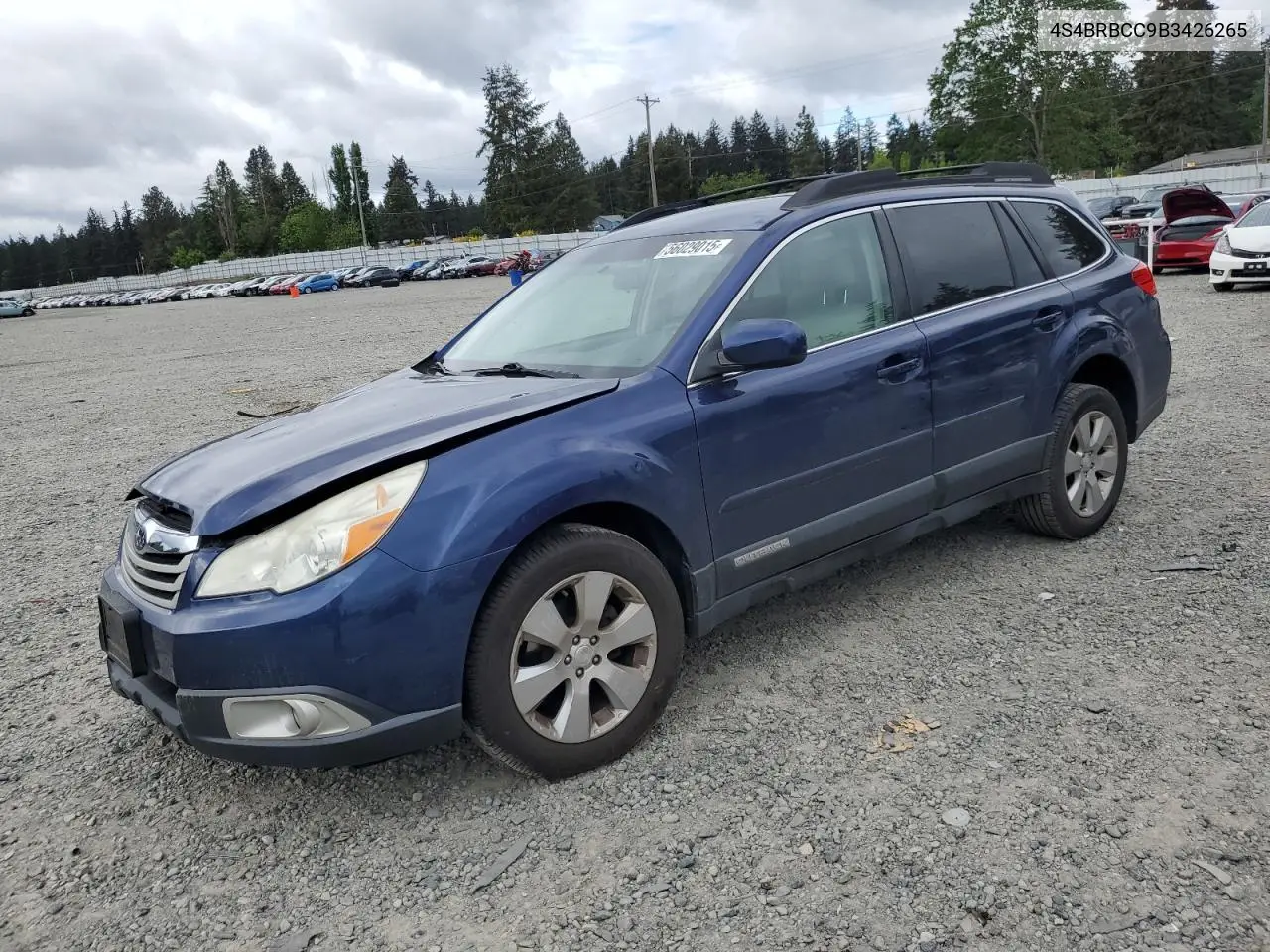 2011 Subaru Outback 2.5I Premium VIN: 4S4BRBCC9B3426265 Lot: 56029015