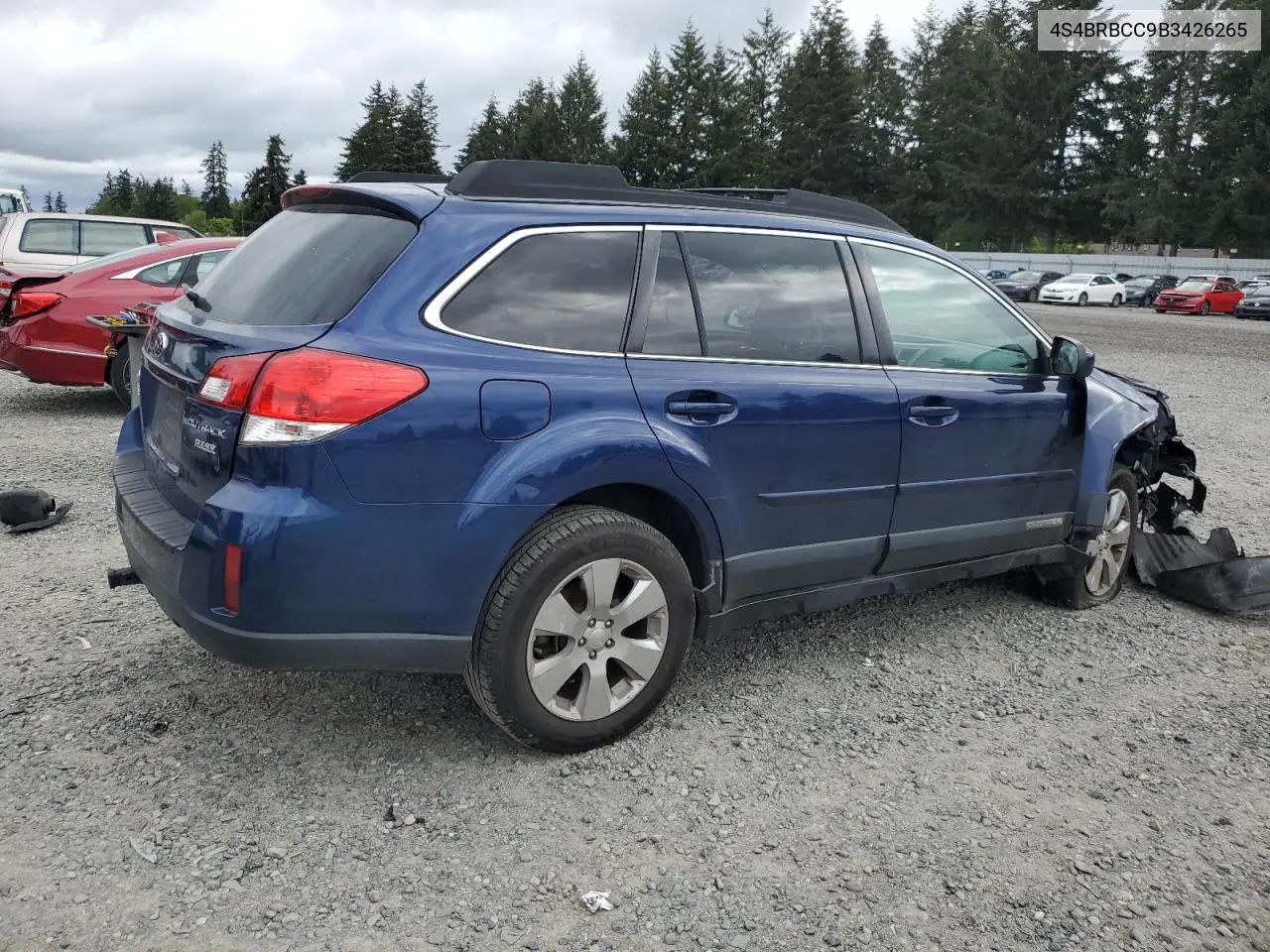 2011 Subaru Outback 2.5I Premium VIN: 4S4BRBCC9B3426265 Lot: 56029015