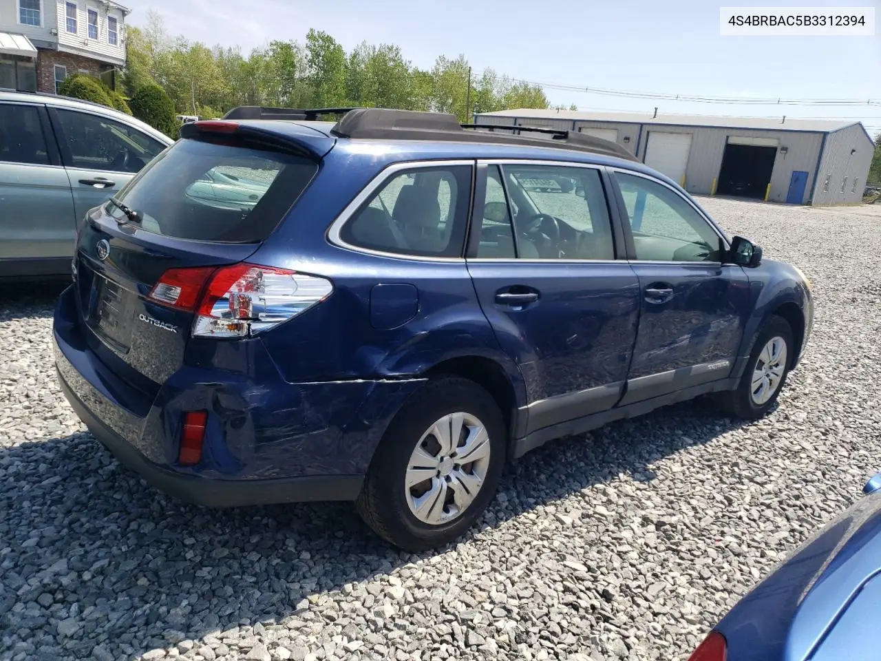 2011 Subaru Outback 2.5I VIN: 4S4BRBAC5B3312394 Lot: 56474155
