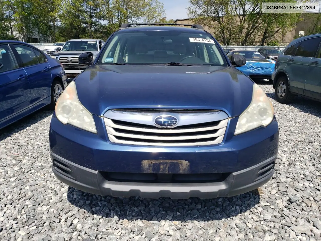 2011 Subaru Outback 2.5I VIN: 4S4BRBAC5B3312394 Lot: 56474155