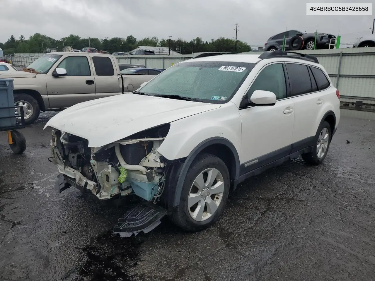 2011 Subaru Outback 2.5I Premium VIN: 4S4BRBCC5B3428658 Lot: 56618895