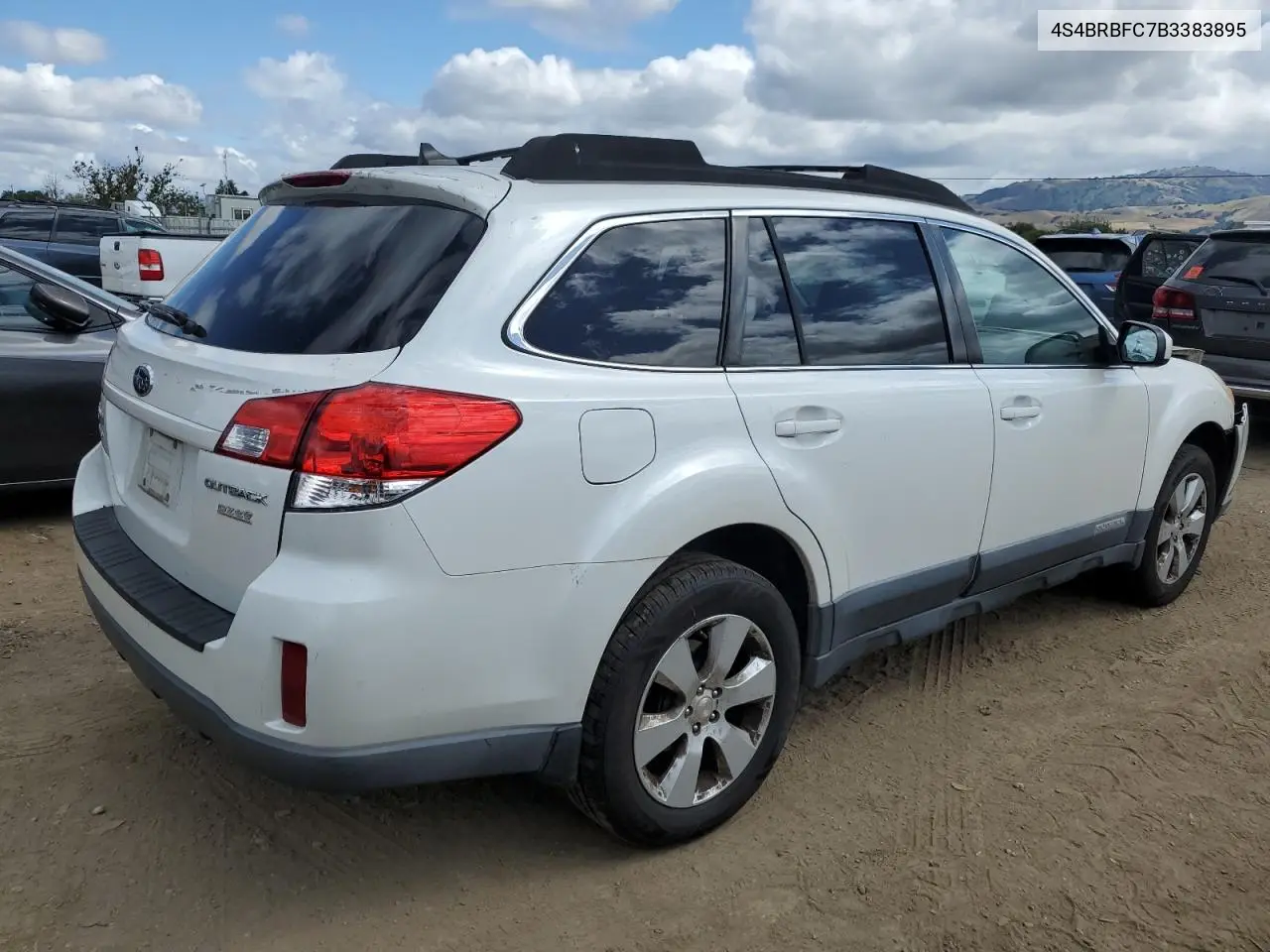 2011 Subaru Outback 2.5I Premium VIN: 4S4BRBFC7B3383895 Lot: 56765535