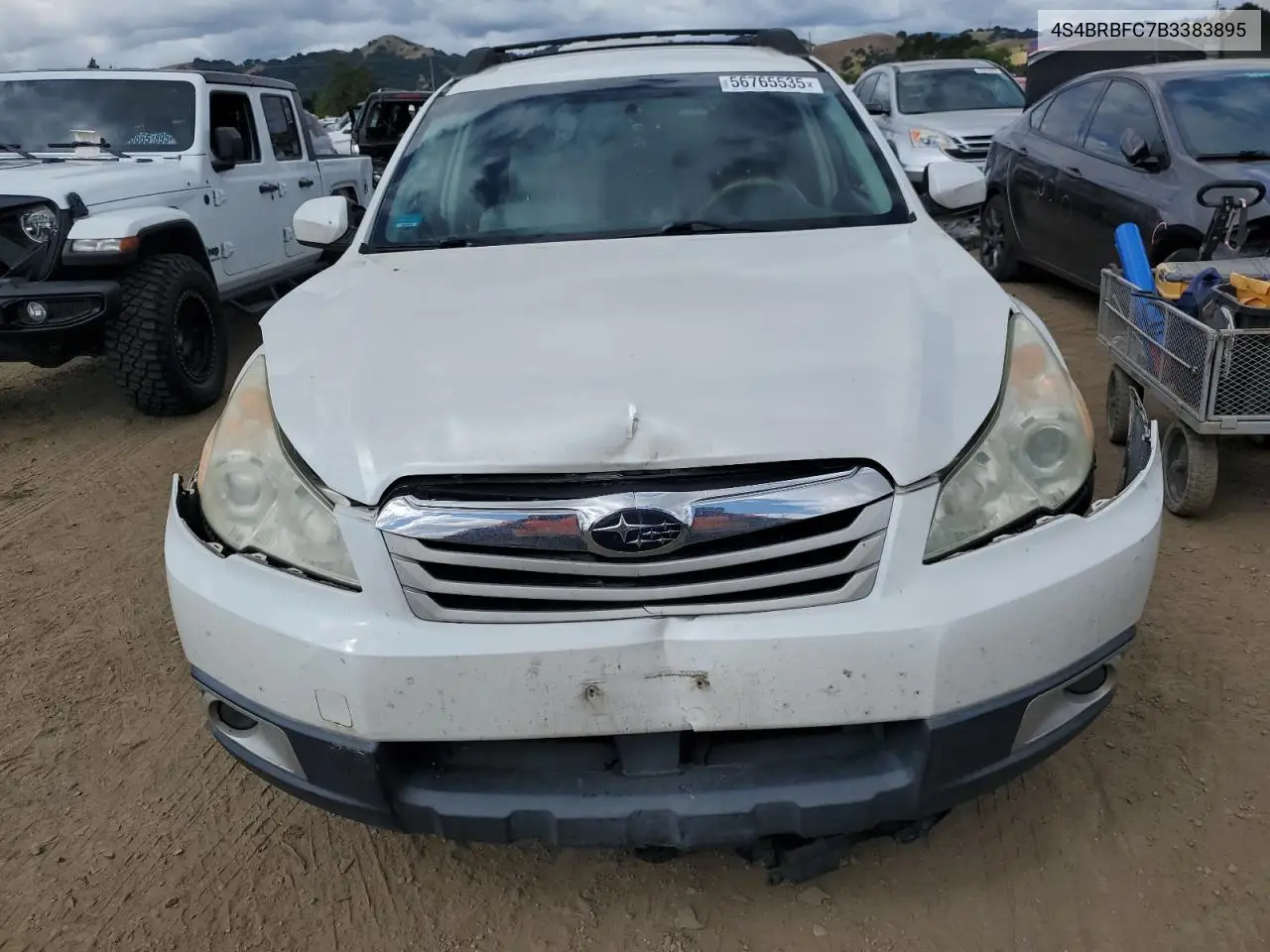 2011 Subaru Outback 2.5I Premium VIN: 4S4BRBFC7B3383895 Lot: 56765535