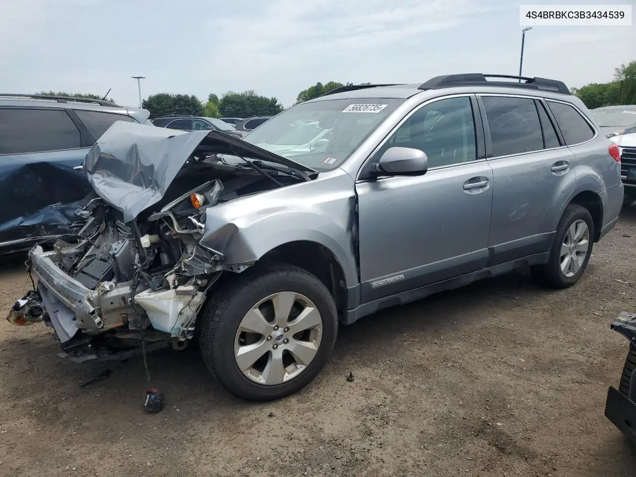 2011 Subaru Outback 2.5I Limited VIN: 4S4BRBKC3B3434539 Lot: 56828735