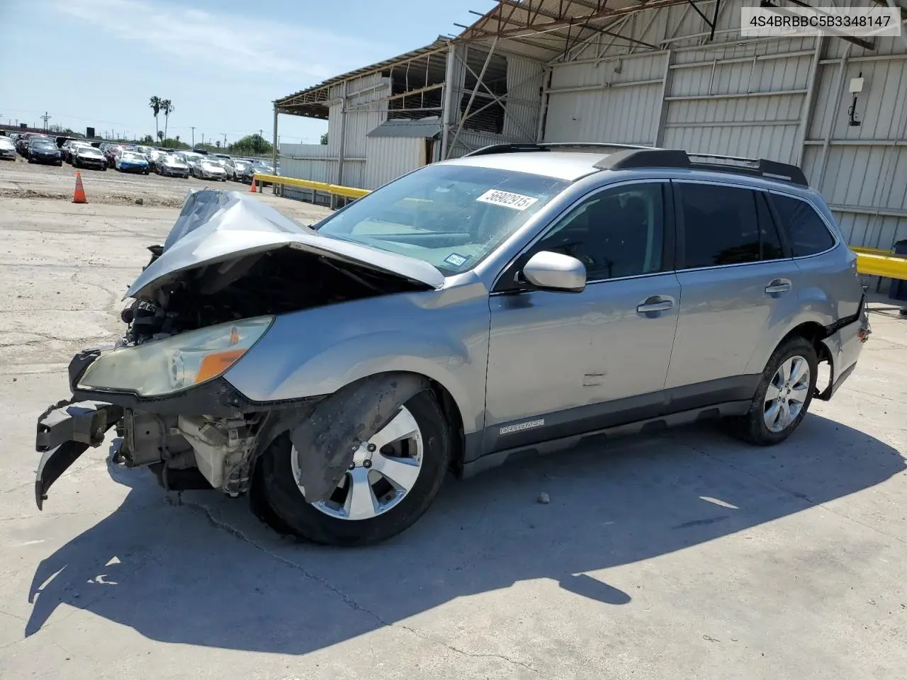 2011 Subaru Outback 2.5I Premium VIN: 4S4BRBBC5B3348147 Lot: 56902915