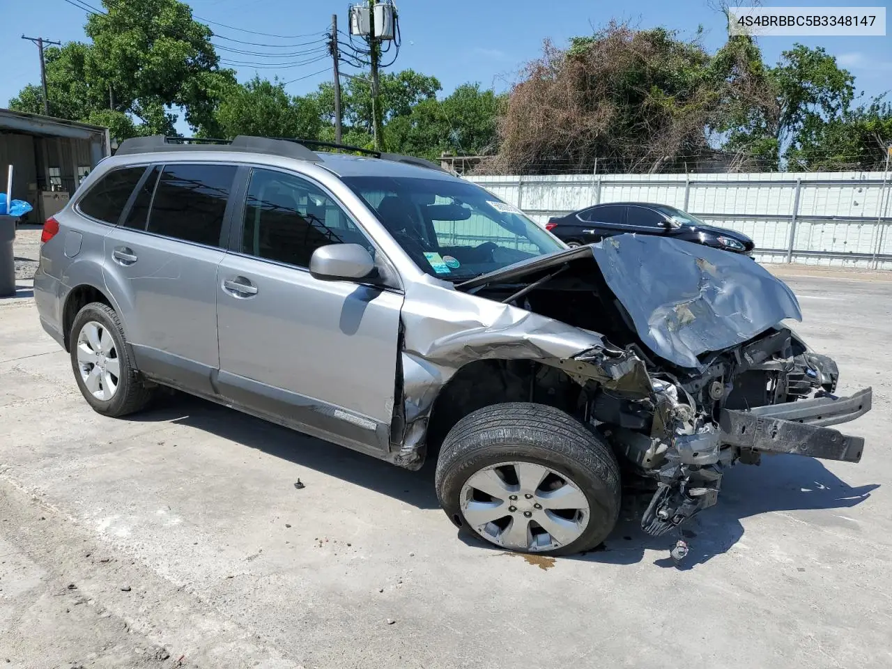 2011 Subaru Outback 2.5I Premium VIN: 4S4BRBBC5B3348147 Lot: 56902915