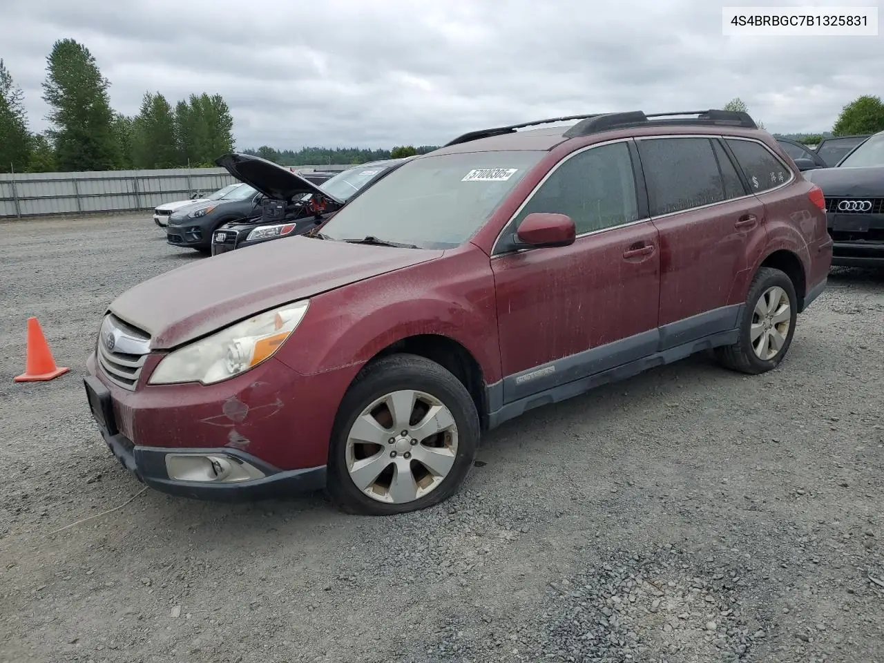 2011 Subaru Outback 2.5I Premium VIN: 4S4BRBGC7B1325831 Lot: 57000305