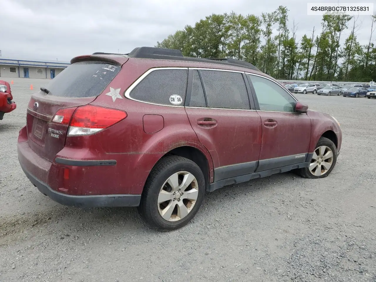 2011 Subaru Outback 2.5I Premium VIN: 4S4BRBGC7B1325831 Lot: 57000305