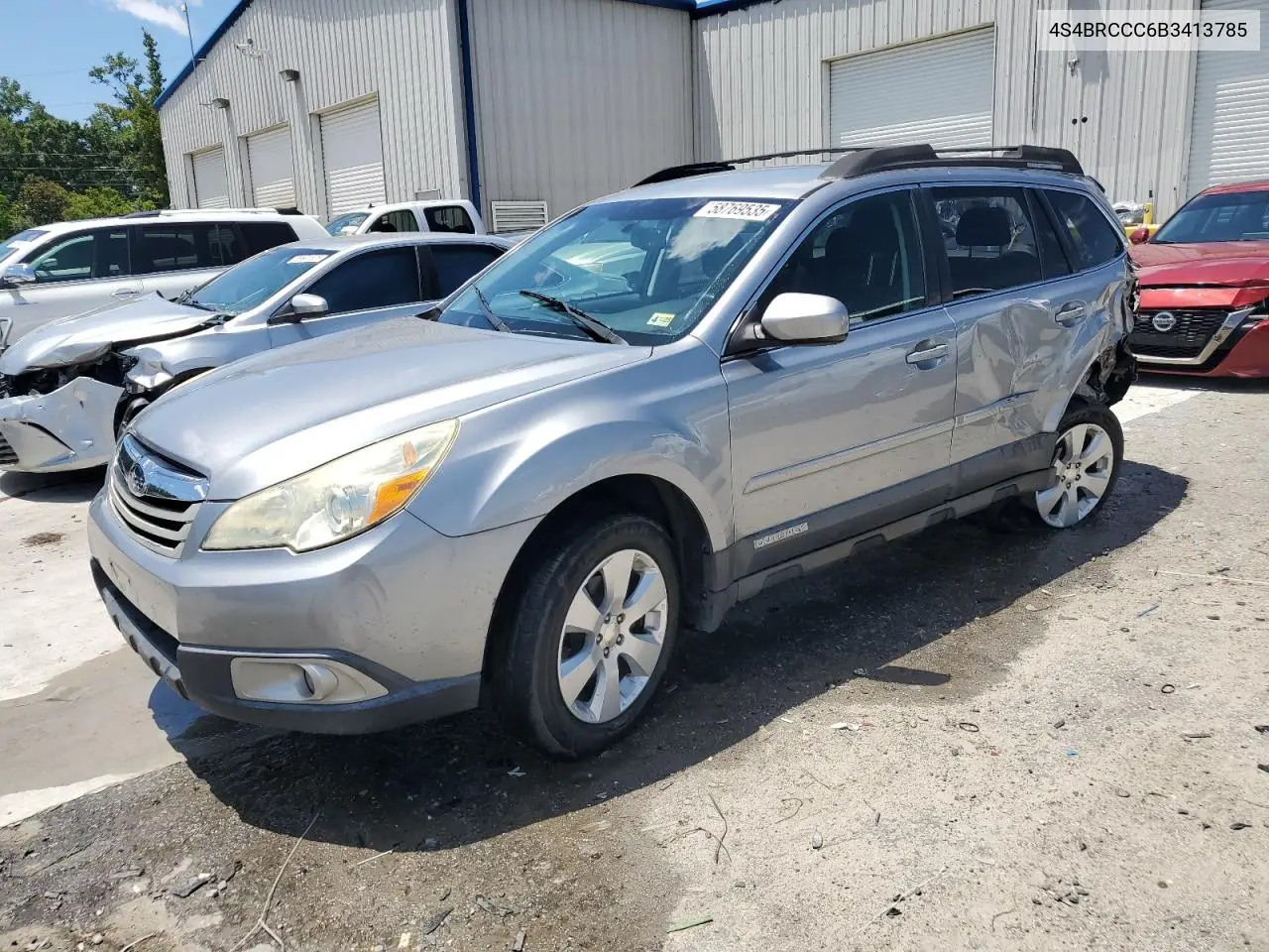 2011 Subaru Outback 2.5I Premium VIN: 4S4BRCCC6B3413785 Lot: 58769535