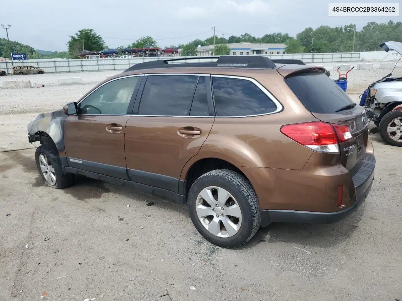 2011 Subaru Outback 2.5I Premium VIN: 4S4BRCCC2B3364262 Lot: 59927145