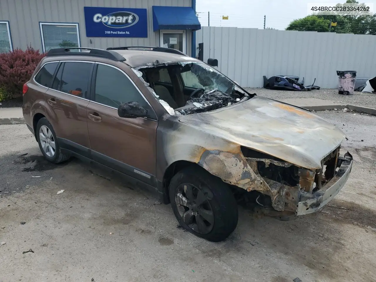 2011 Subaru Outback 2.5I Premium VIN: 4S4BRCCC2B3364262 Lot: 59927145