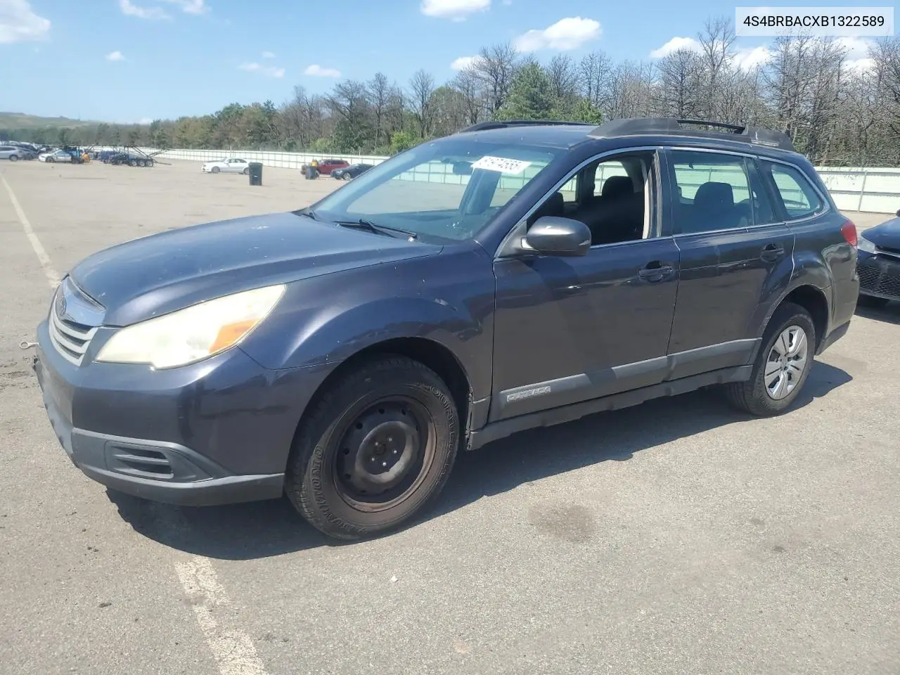 2011 Subaru Outback 2.5I VIN: 4S4BRBACXB1322589 Lot: 61974555