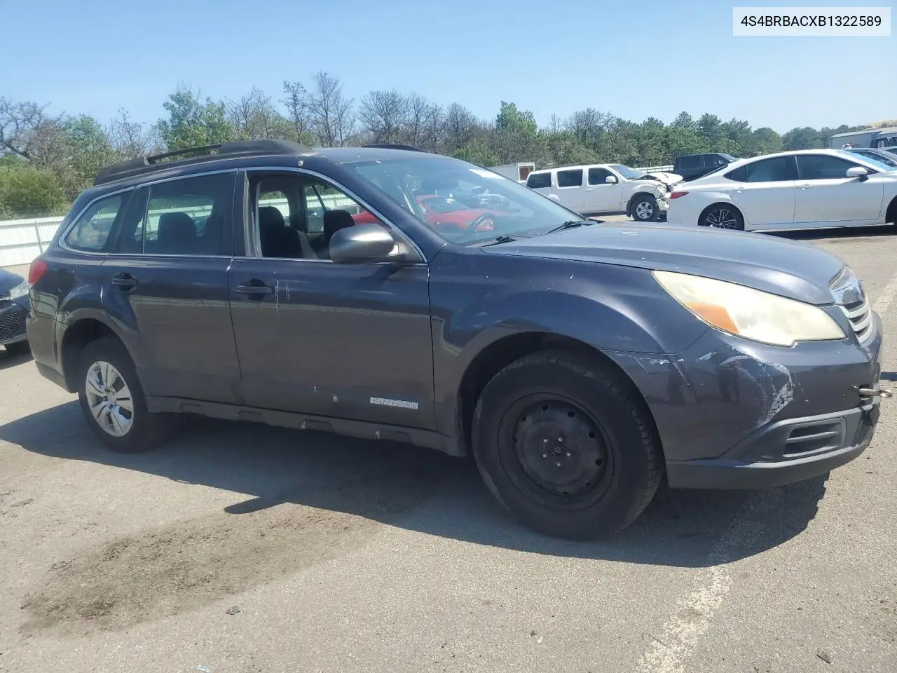 2011 Subaru Outback 2.5I VIN: 4S4BRBACXB1322589 Lot: 61974555
