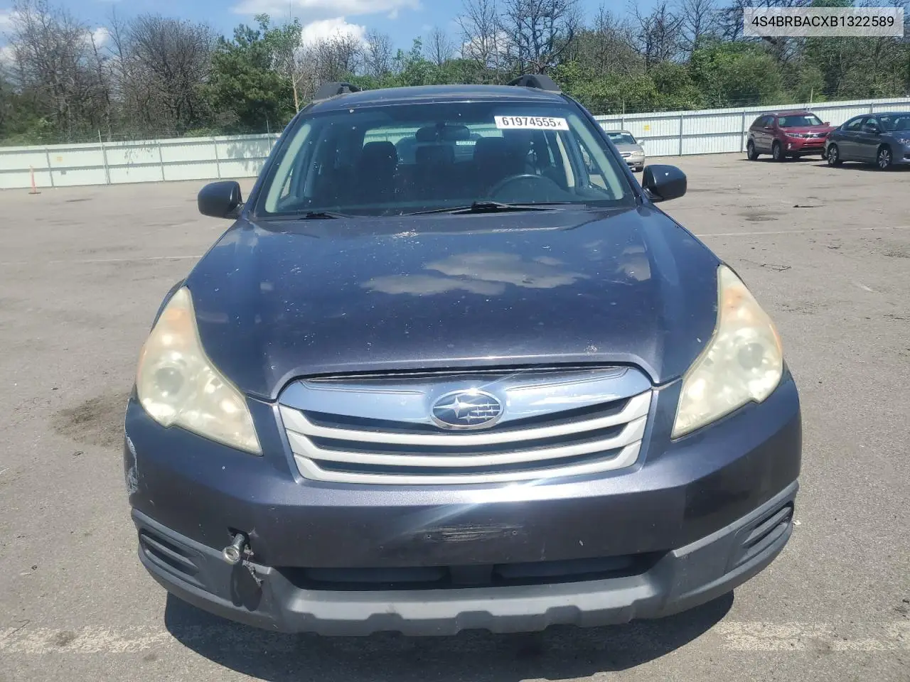 2011 Subaru Outback 2.5I VIN: 4S4BRBACXB1322589 Lot: 61974555