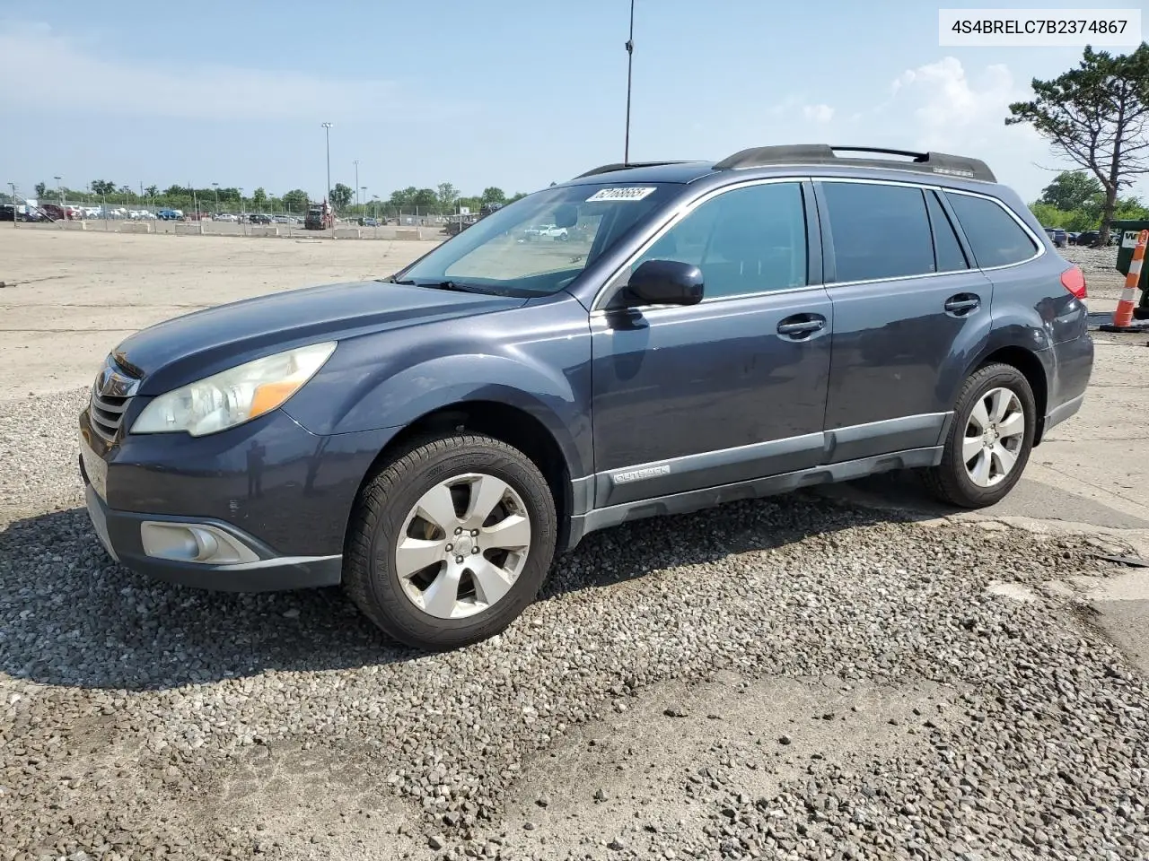 2011 Subaru Outback 3.6R Limited VIN: 4S4BRELC7B2374867 Lot: 62168665