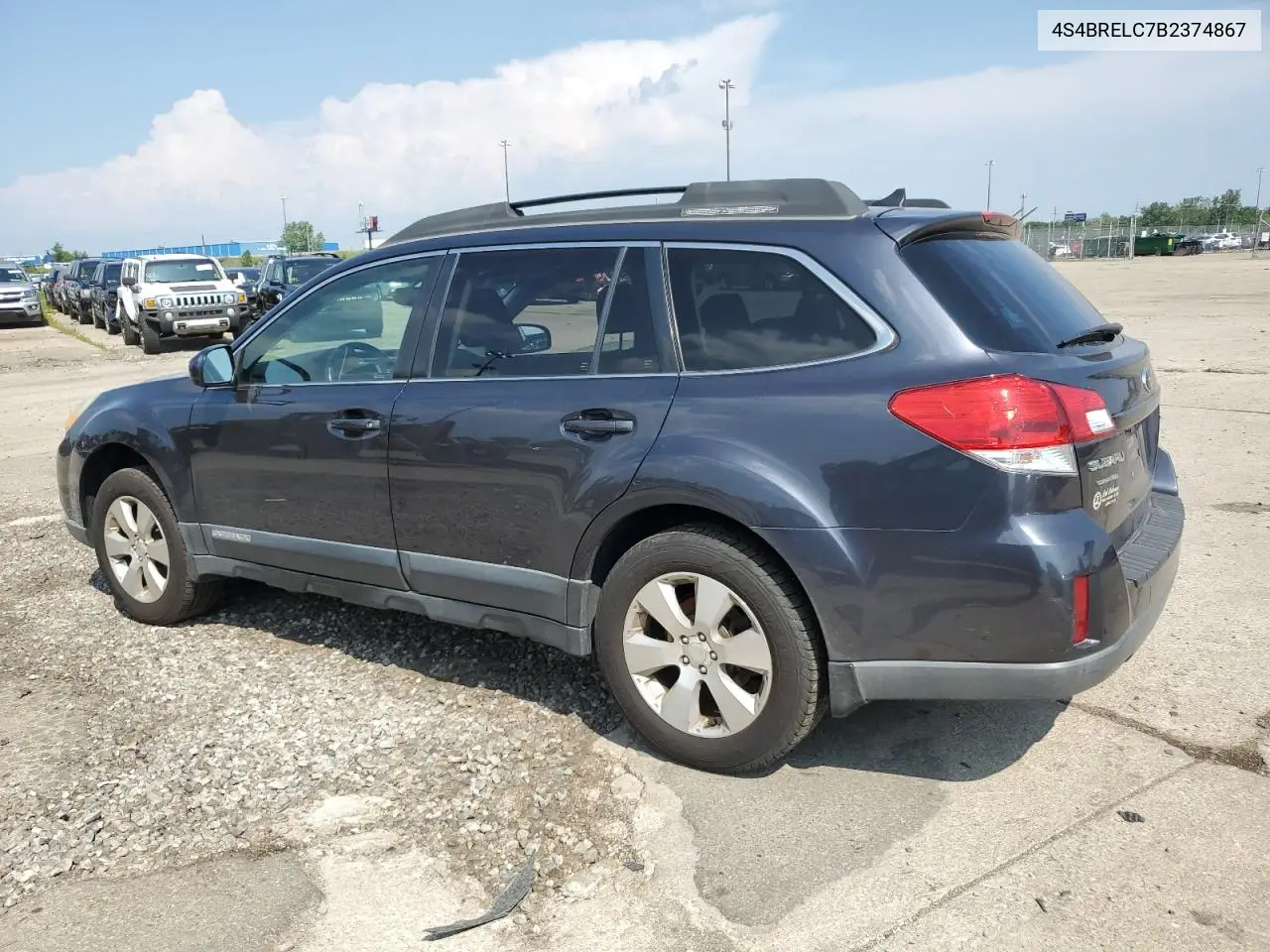 2011 Subaru Outback 3.6R Limited VIN: 4S4BRELC7B2374867 Lot: 62168665