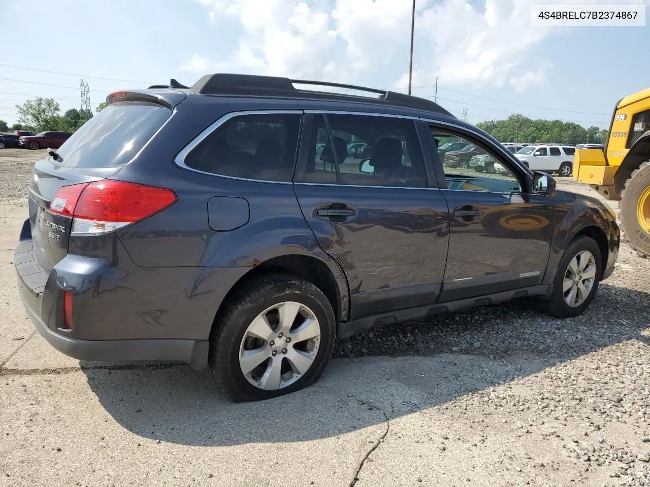 2011 Subaru Outback 3.6R Limited VIN: 4S4BRELC7B2374867 Lot: 62168665