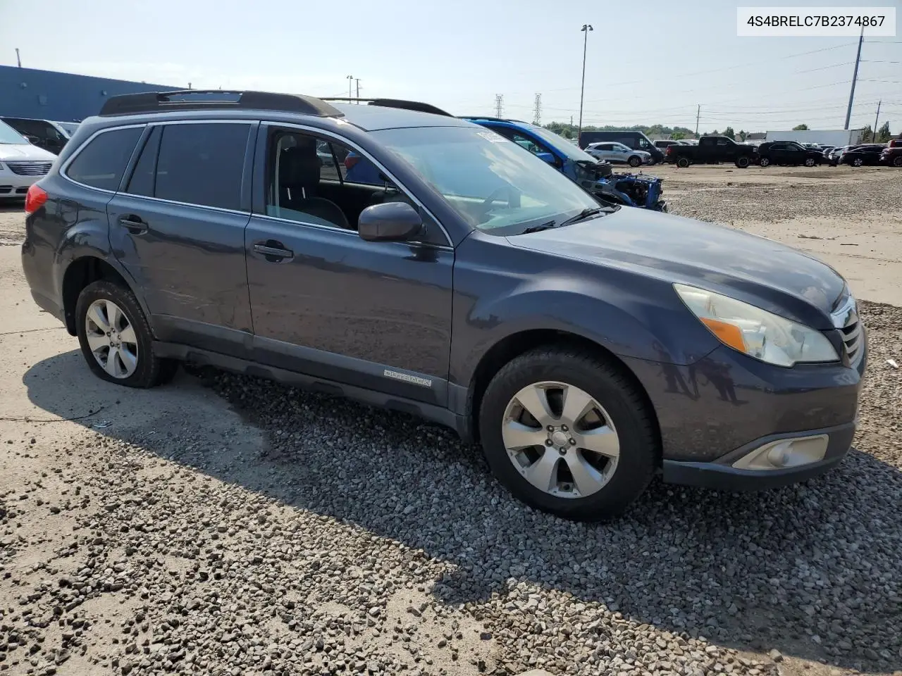 2011 Subaru Outback 3.6R Limited VIN: 4S4BRELC7B2374867 Lot: 62168665