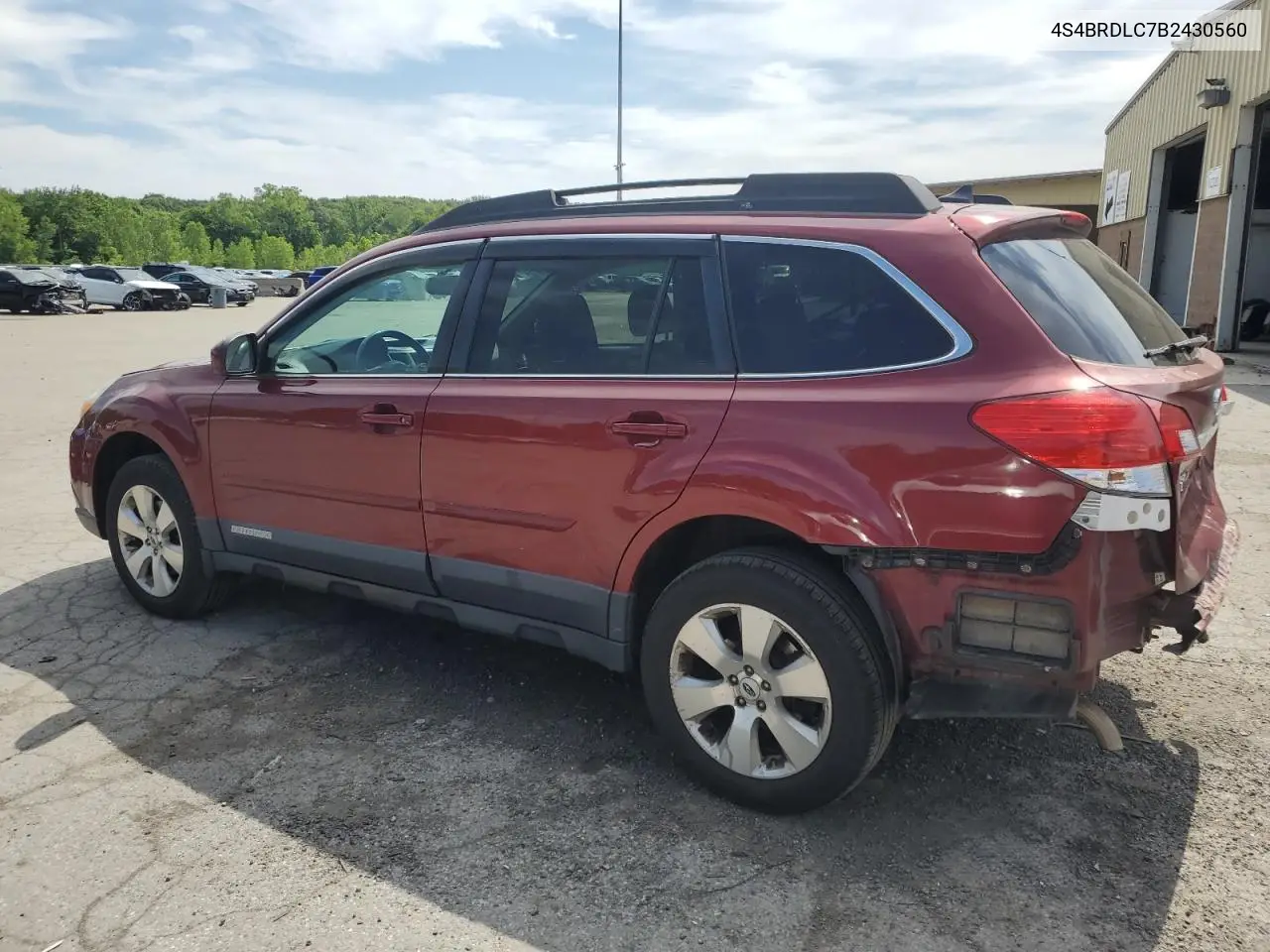 2011 Subaru Outback 3.6R Limited VIN: 4S4BRDLC7B2430560 Lot: 62269485
