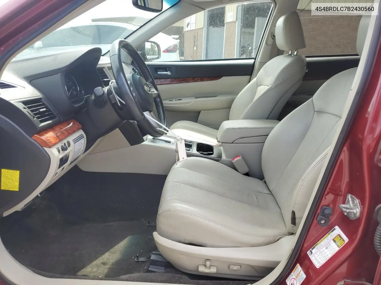 2011 Subaru Outback 3.6R Limited VIN: 4S4BRDLC7B2430560 Lot: 62269485
