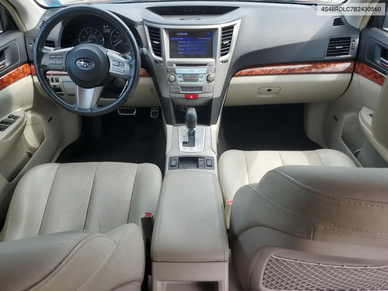 2011 Subaru Outback 3.6R Limited VIN: 4S4BRDLC7B2430560 Lot: 62269485