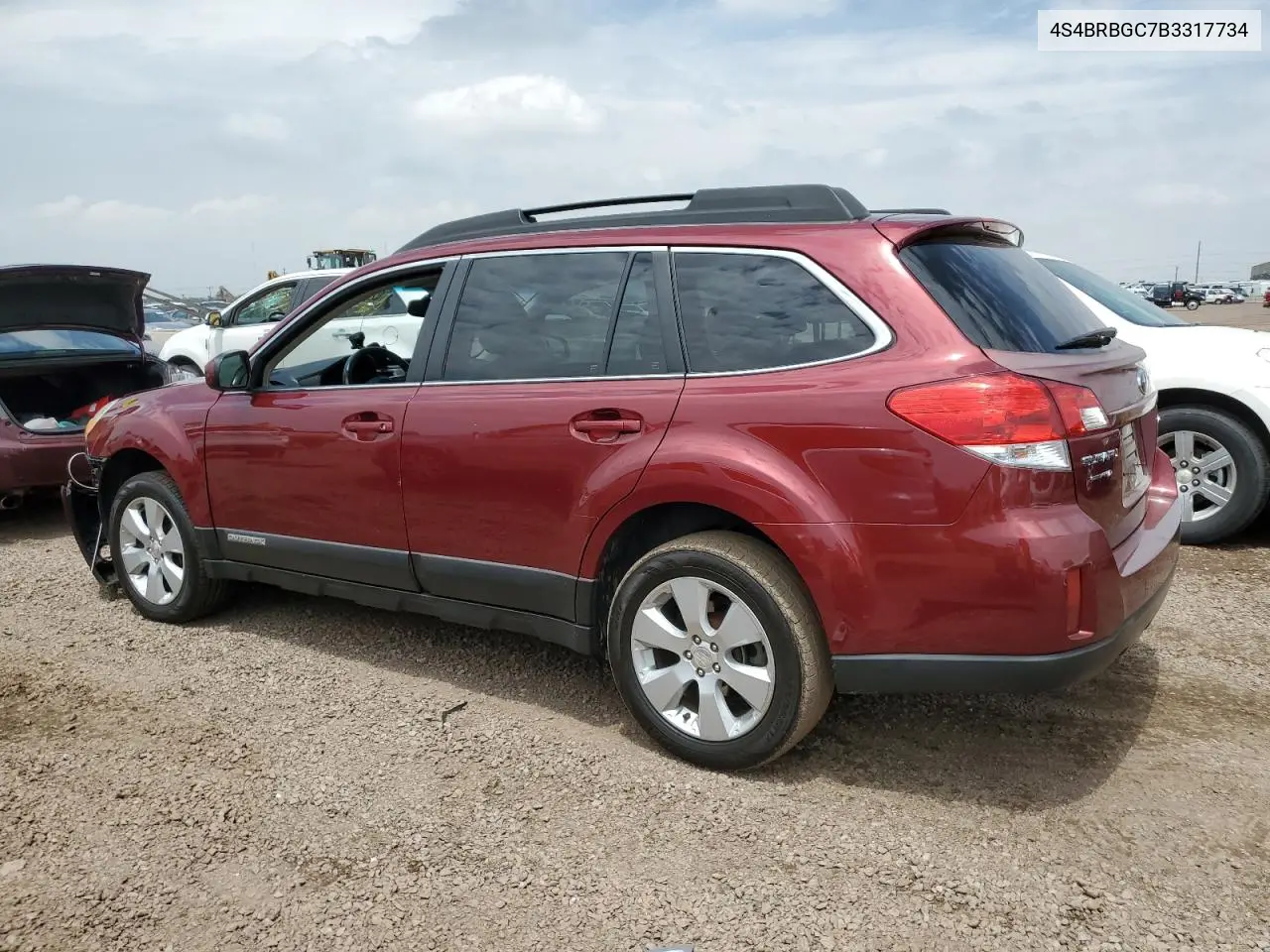 2011 Subaru Outback 2.5I Premium VIN: 4S4BRBGC7B3317734 Lot: 62304315