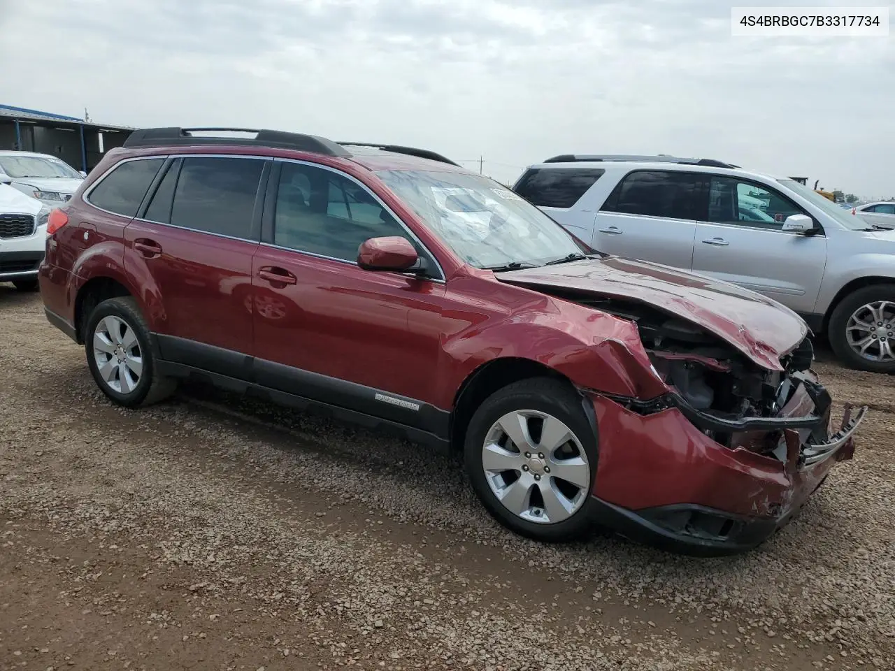 2011 Subaru Outback 2.5I Premium VIN: 4S4BRBGC7B3317734 Lot: 62304315
