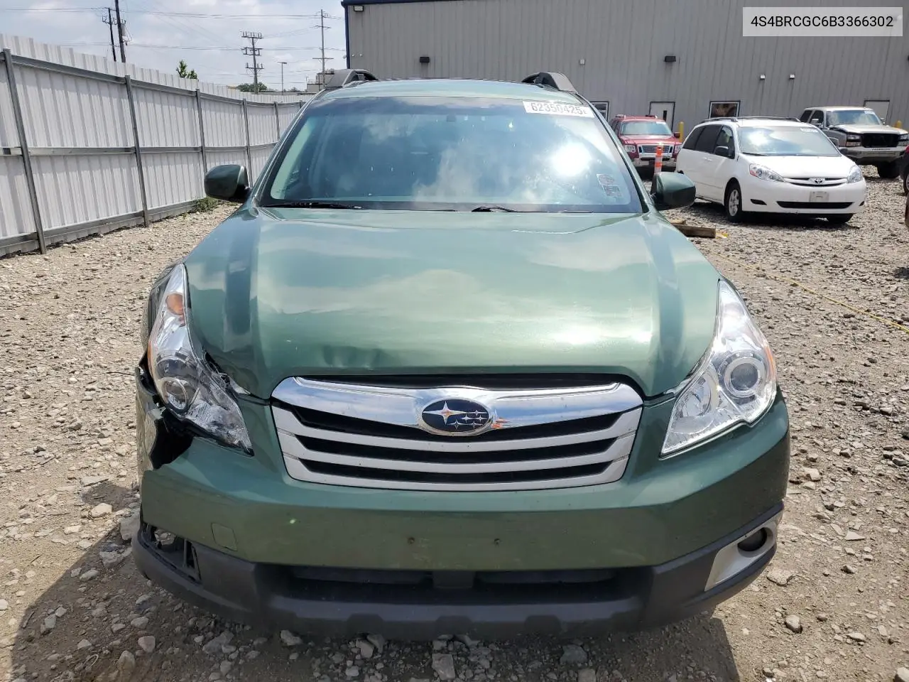 2011 Subaru Outback 2.5I Premium VIN: 4S4BRCGC6B3366302 Lot: 62350425