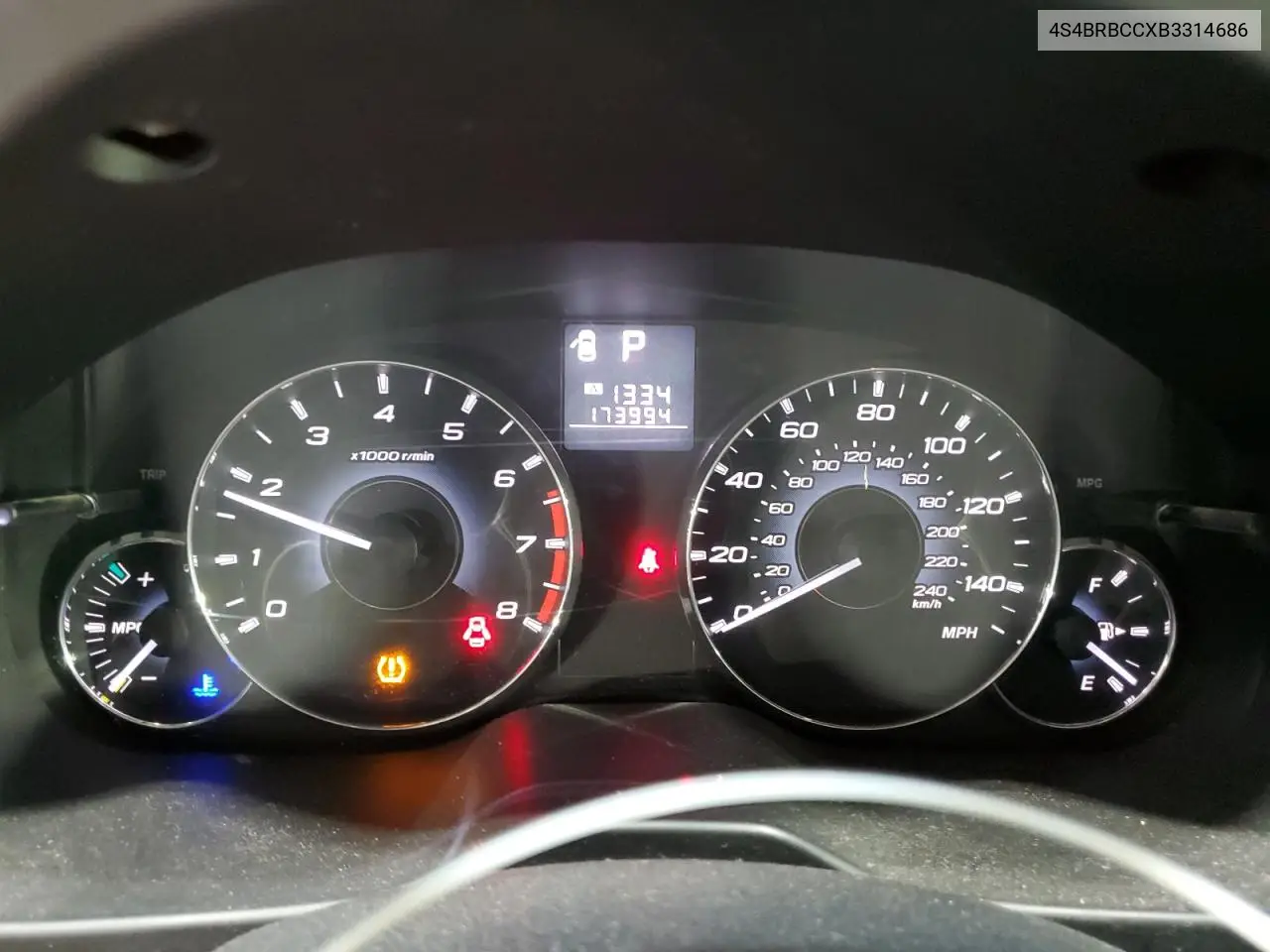 2011 Subaru Outback 2.5I Premium VIN: 4S4BRBCCXB3314686 Lot: 62468265