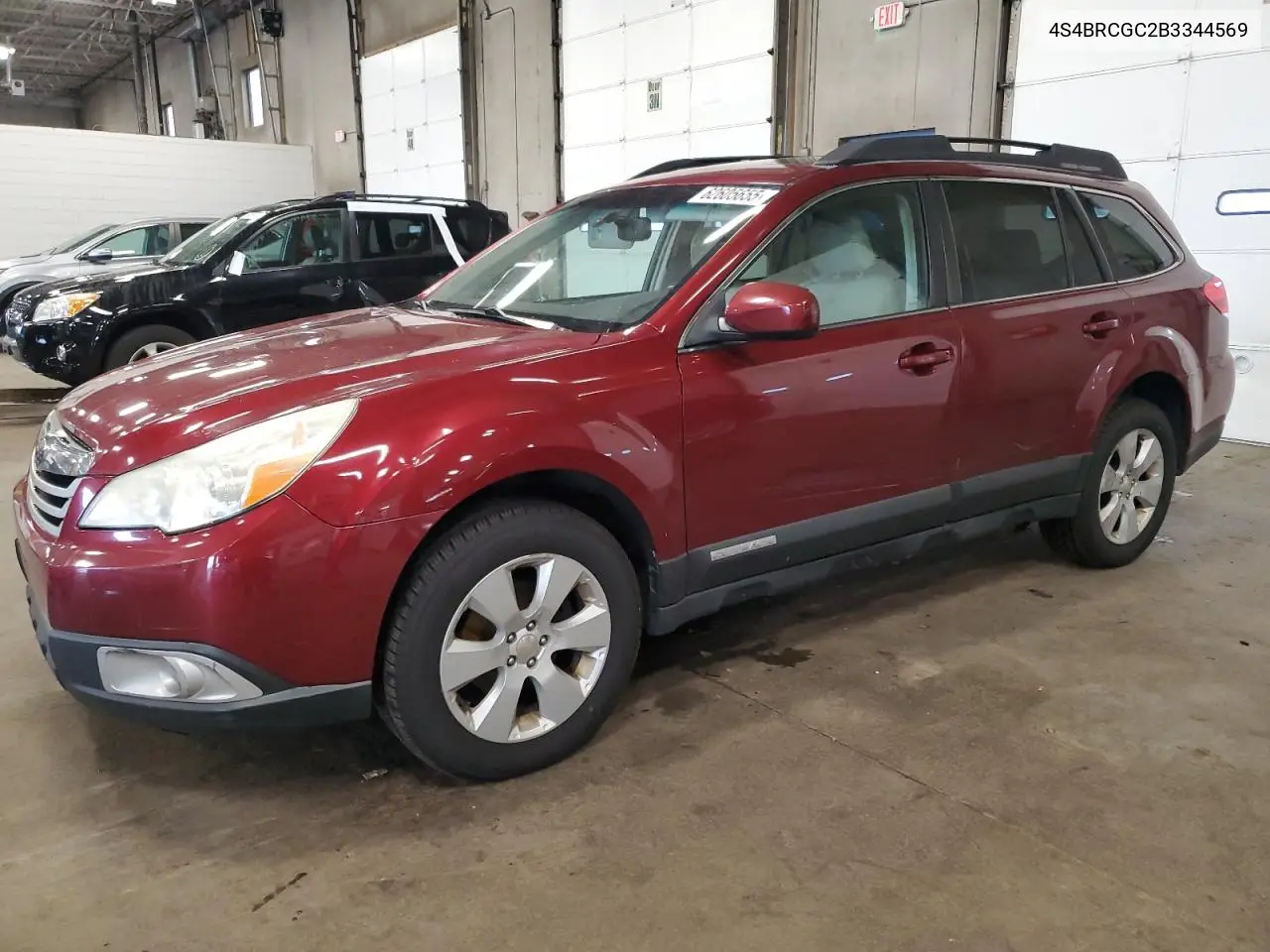 2011 Subaru Outback 2.5I Premium VIN: 4S4BRCGC2B3344569 Lot: 62605655