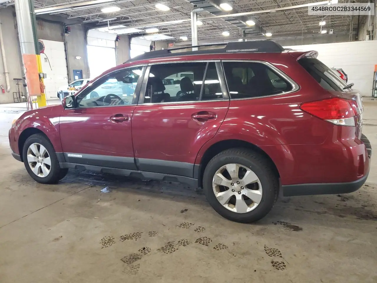 2011 Subaru Outback 2.5I Premium VIN: 4S4BRCGC2B3344569 Lot: 62605655