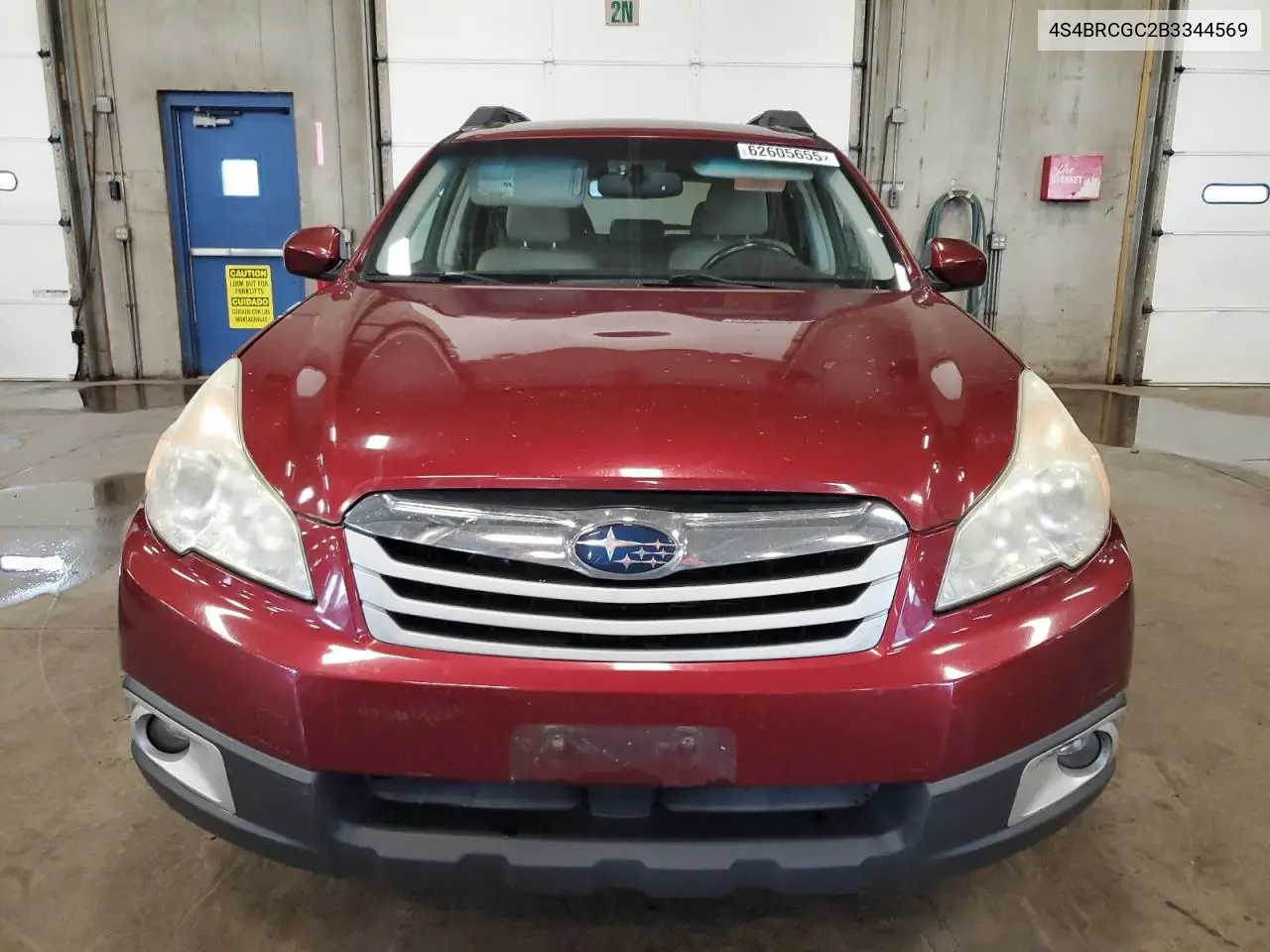 2011 Subaru Outback 2.5I Premium VIN: 4S4BRCGC2B3344569 Lot: 62605655