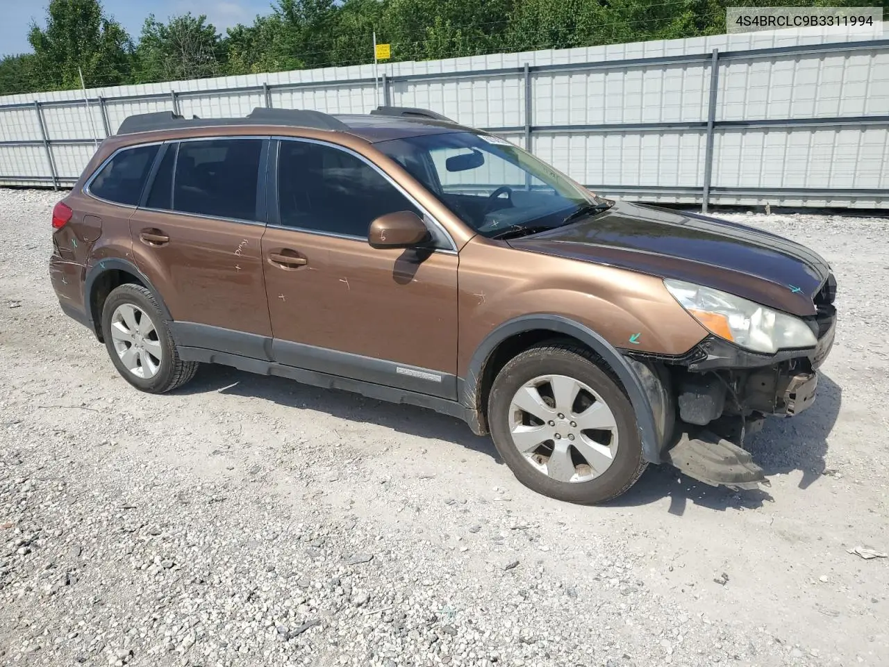 4s4brclc9b3311994 4S4BRCLC9B3311994 2011 Subaru Outback 2.5I Limited