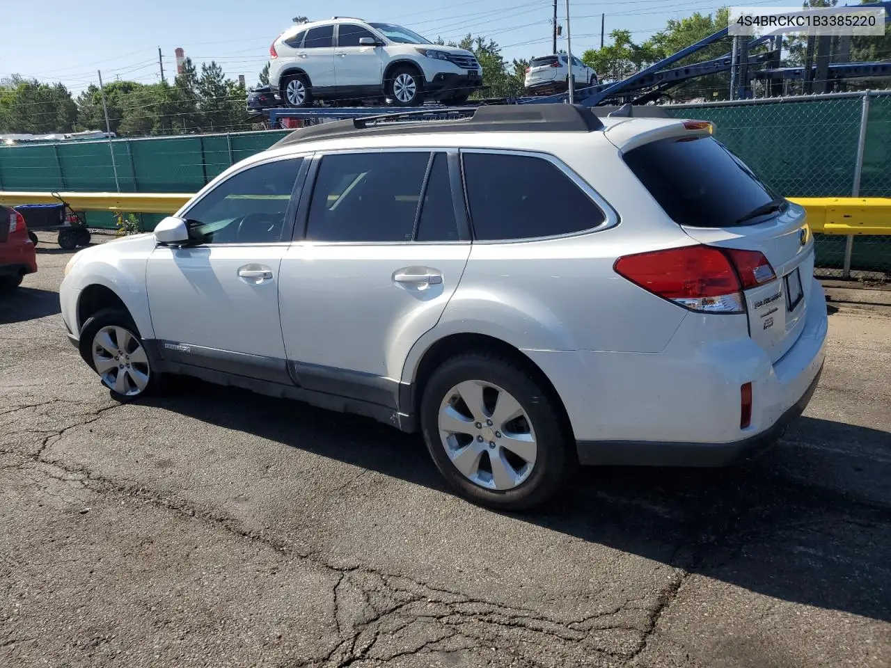 2011 Subaru Outback 2.5I Limited VIN: 4S4BRCKC1B3385220 Lot: 62753535