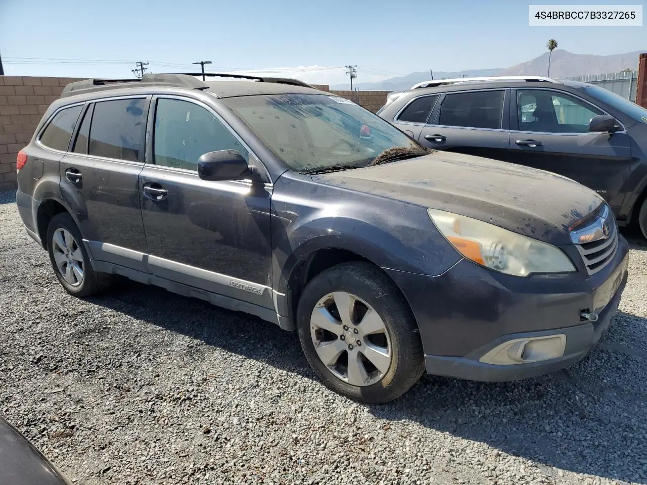 2011 Subaru Outback 2.5I Premium VIN: 4S4BRBCC7B3327265 Lot: 63347155