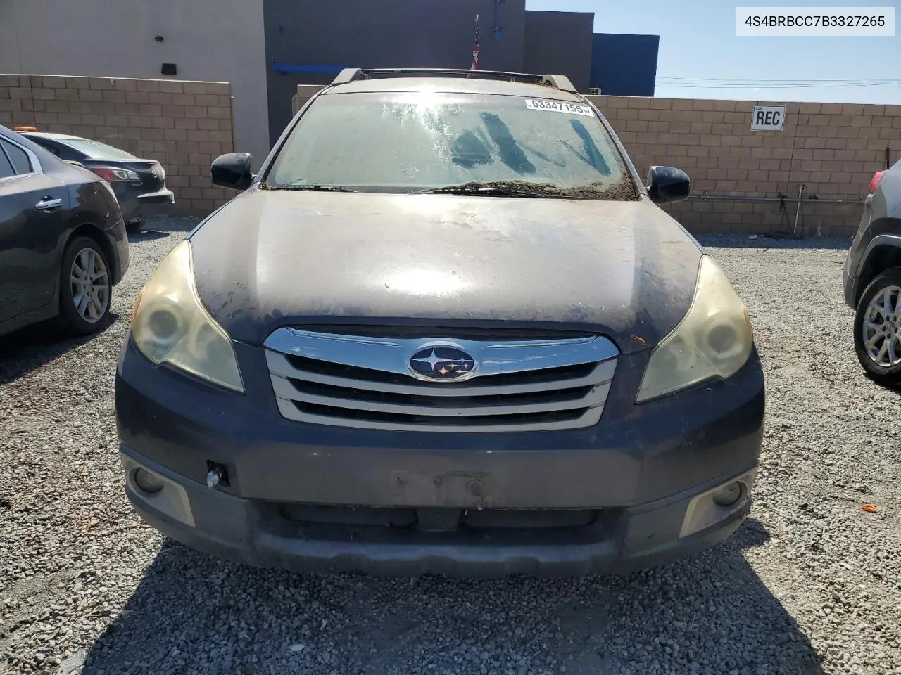 2011 Subaru Outback 2.5I Premium VIN: 4S4BRBCC7B3327265 Lot: 63347155