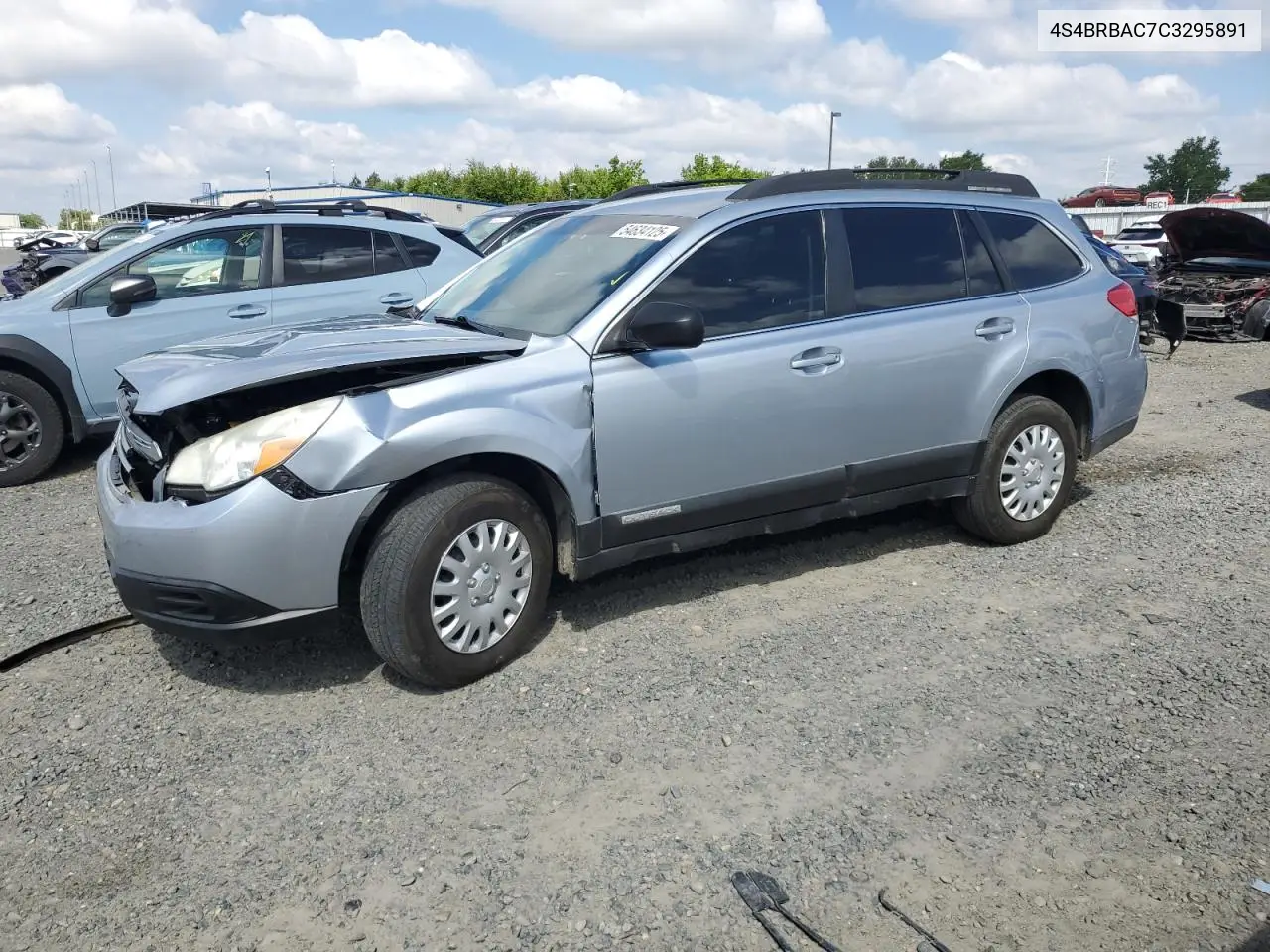 2012 Subaru Outback 2.5I VIN: 4S4BRBAC7C3295891 Lot: 54634125