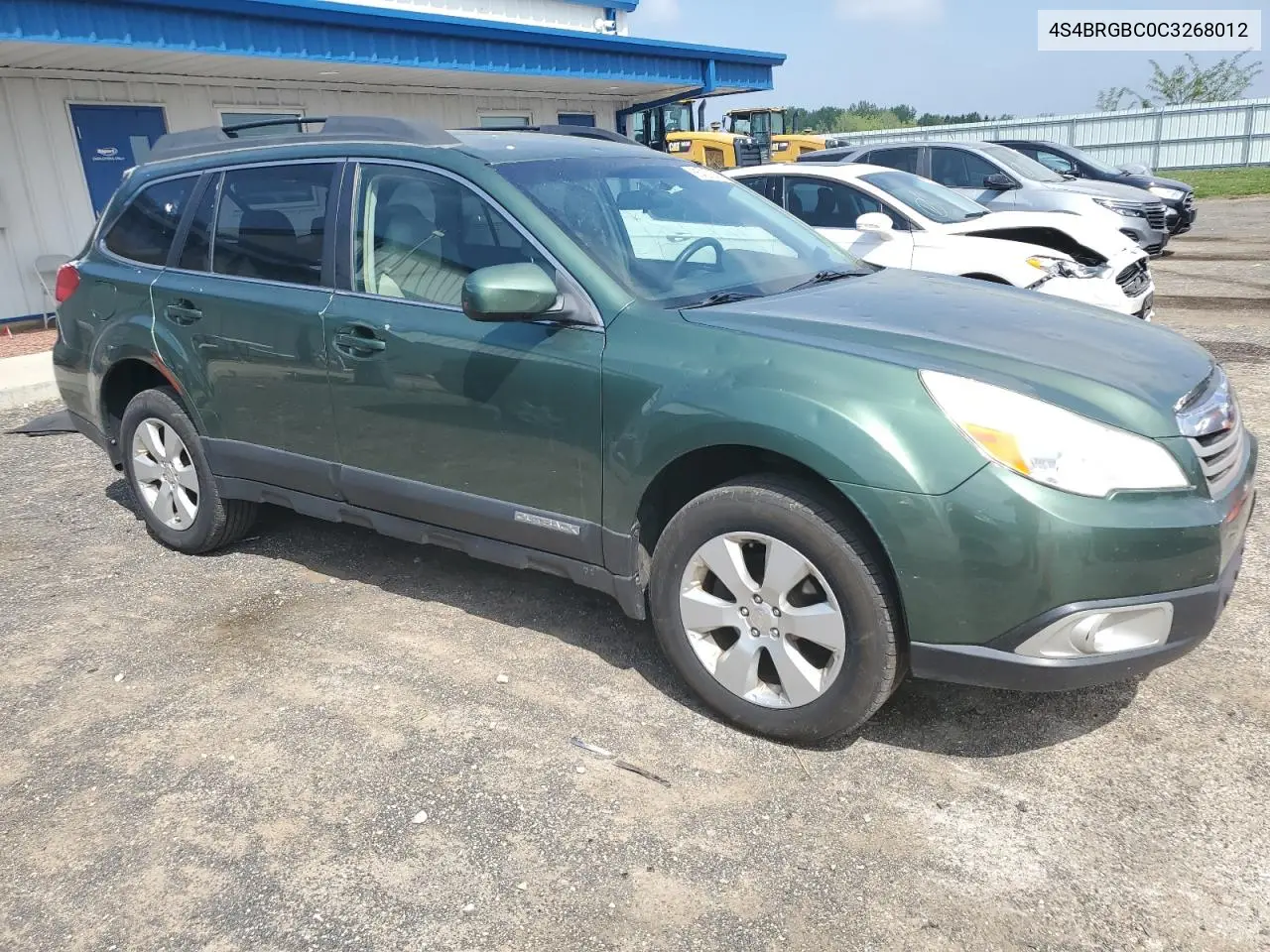 2012 Subaru Outback 2.5I Premium VIN: 4S4BRGBC0C3268012 Lot: 55421545