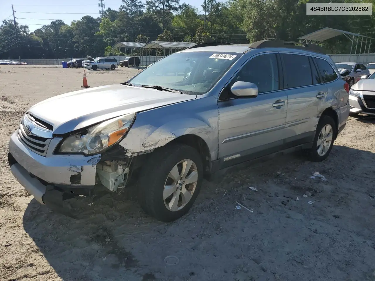 2012 Subaru Outback 2.5I Limited VIN: 4S4BRBLC7C3202882 Lot: 56744615