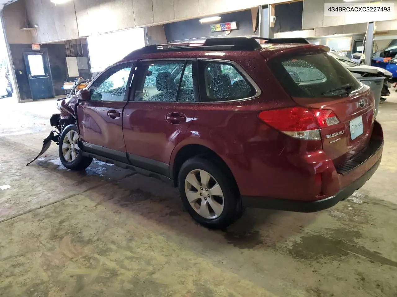 2012 Subaru Outback 2.5I VIN: 4S4BRCACXC3227493 Lot: 56747645