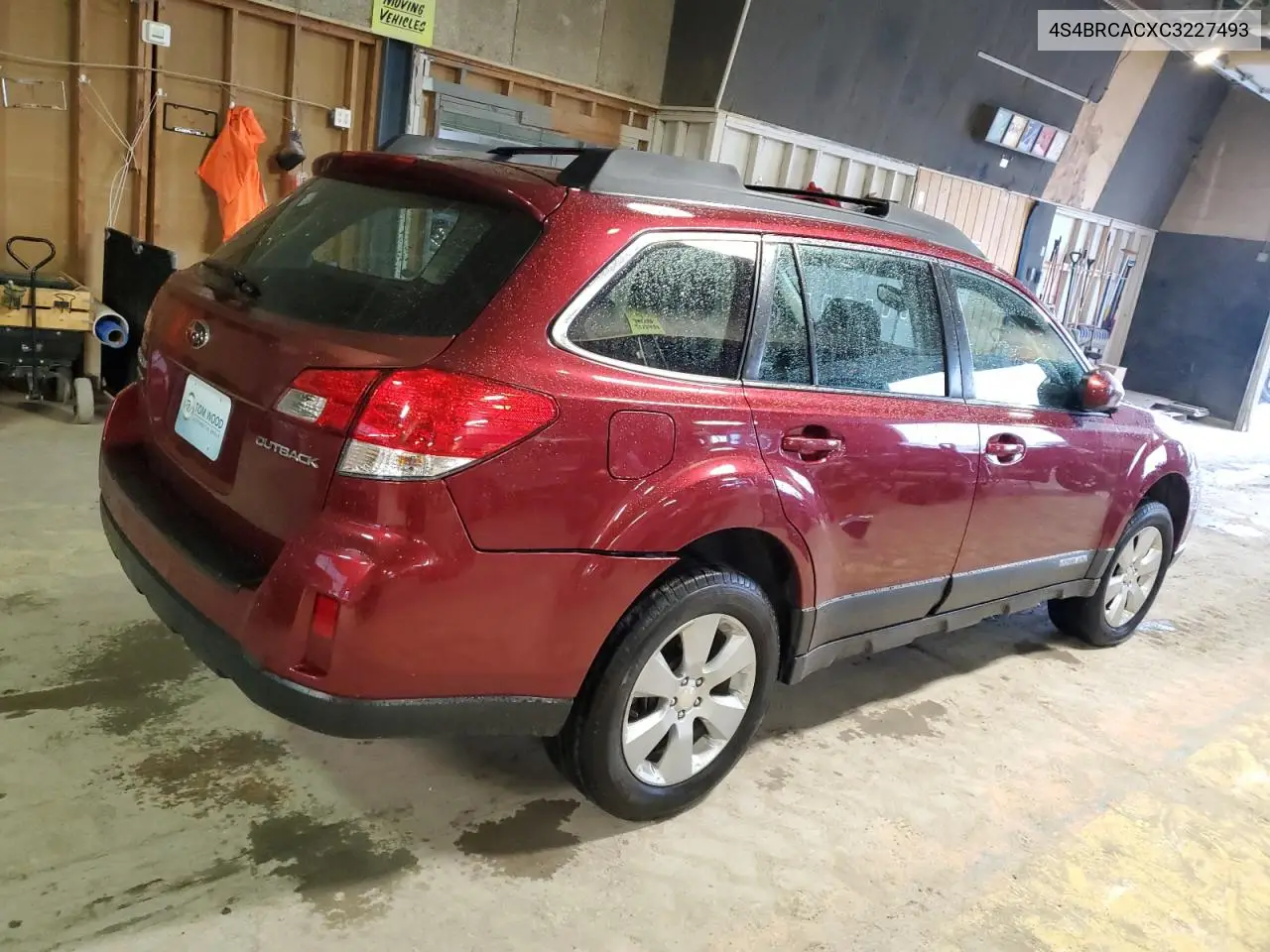 2012 Subaru Outback 2.5I VIN: 4S4BRCACXC3227493 Lot: 56747645