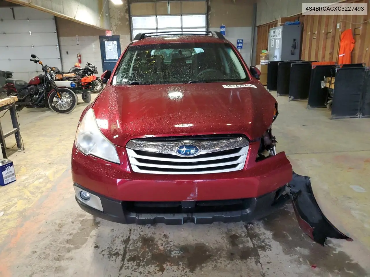 2012 Subaru Outback 2.5I VIN: 4S4BRCACXC3227493 Lot: 56747645