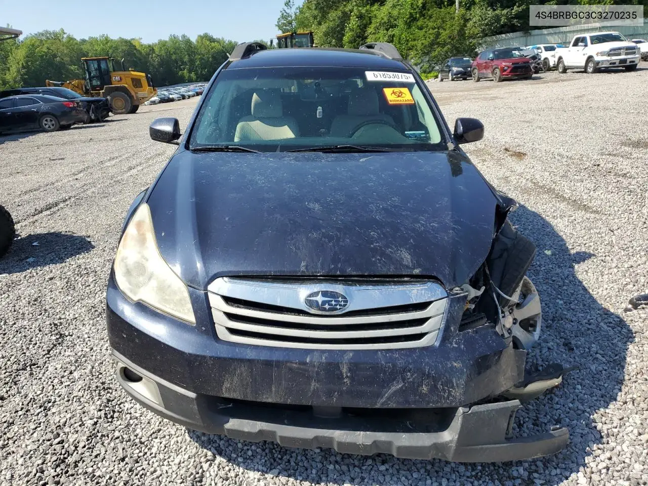 2012 Subaru Outback 2.5I Premium VIN: 4S4BRBGC3C3270235 Lot: 61853075