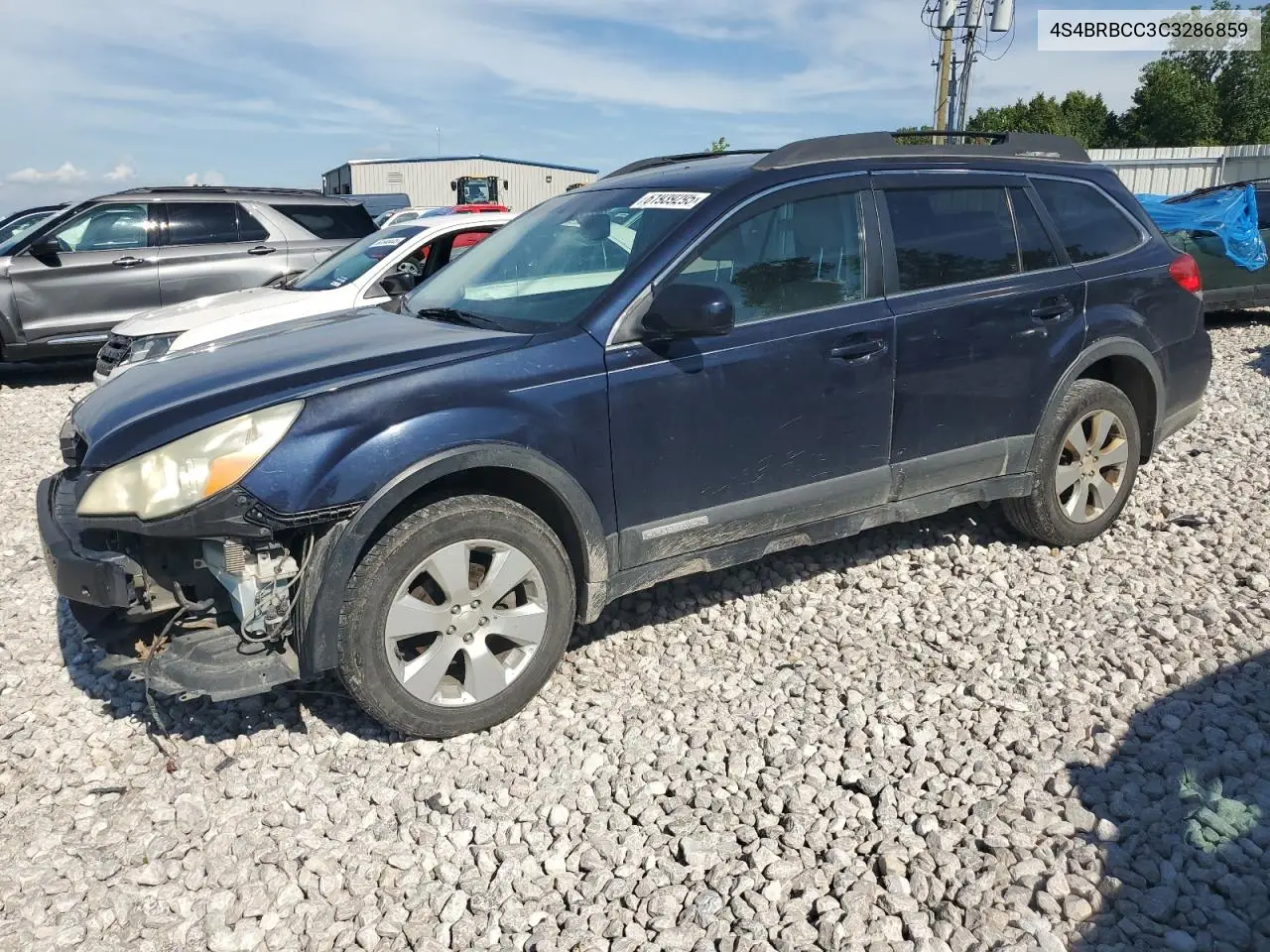 2012 Subaru Outback 2.5I Premium VIN: 4S4BRBCC3C3286859 Lot: 61939295