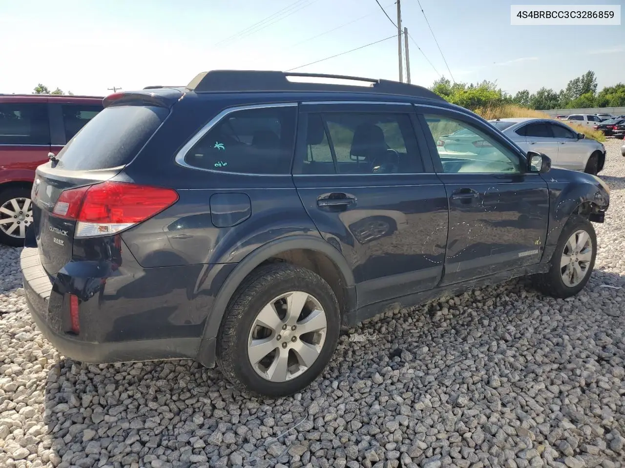 2012 Subaru Outback 2.5I Premium VIN: 4S4BRBCC3C3286859 Lot: 61939295