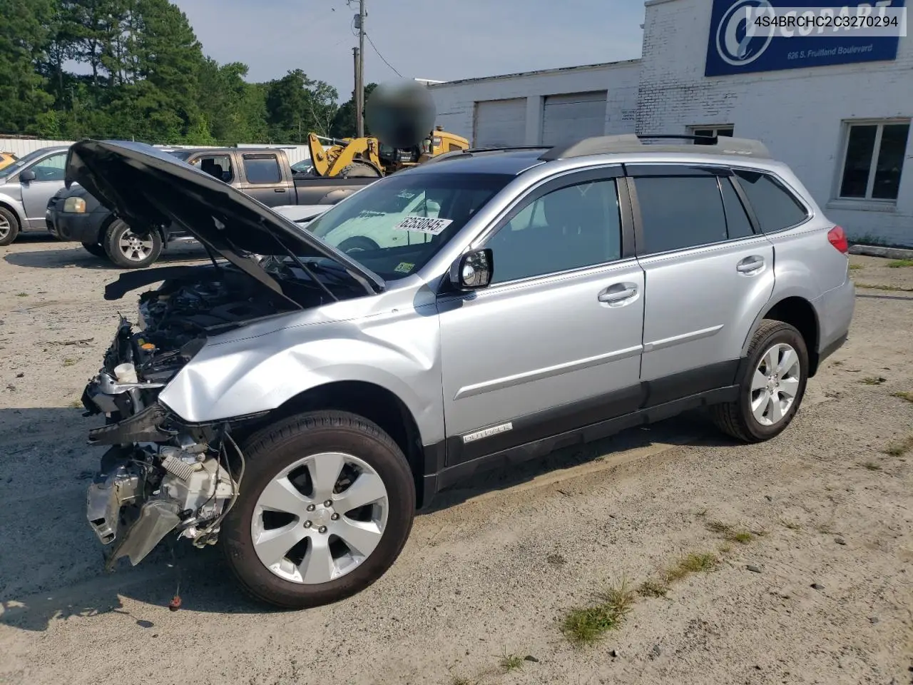 2012 Subaru Outback 2.5I Premium VIN: 4S4BRCHC2C3270294 Lot: 62530845